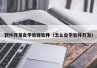 软件开发自学教程软件（怎么自学软件开发）