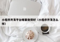 小程序开发平台哪里做得好（小程序开发怎么样）