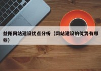 益阳网站建设优点分析（网站建设的优势有哪些）